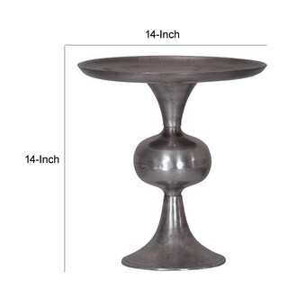 Foto 5 | Foto 5 | Soporte Para Tartas Benzara Ria De 36 Cm Aluminio Plateado - Venta Internacional.