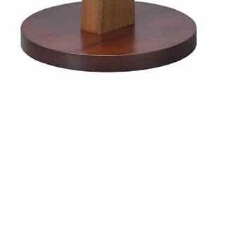 Foto 2 | Foto 2 | Pedestal De Maquillaje Redondo Mirror Benzara De Madera 14 Cm De Alto - Venta Internacional.