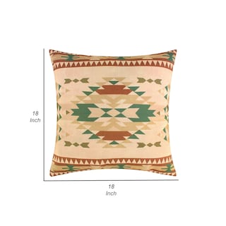 Foto 5 | Foto 5 | Almohada Benzara Kip De 18 Pulgadas Diseño Geométrico Del Suroeste - Venta Internacional.