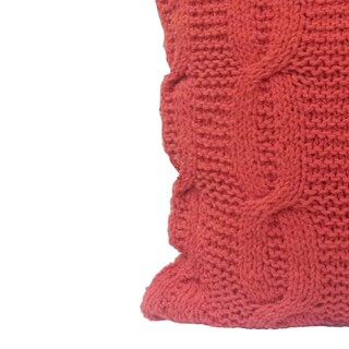 Foto 4 | Foto 4 | Almohada Benzara 46 X 46 X 15 Cm Algodón Trenzado Color Naranja Juego De 2 - Venta Internacional.