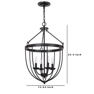 Foto 5 | Foto 5 | Candelabro Benzara Bm241879 De Metal Con Diseño De Jaula Para Pájaros Color Negro - Venta Internacional.