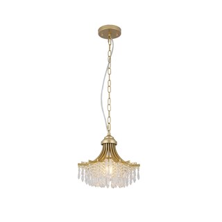 Foto 2 | Foto 2 | Lámpara Benzara Classic Crystal Gold Metal 30 Cm - Venta Internacional.