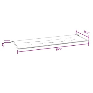 Foto 5 | Foto 5 | Cojín De Banco Para Exterior Benzara 150 Cm Con Botones Color Verde - Venta Internacional.