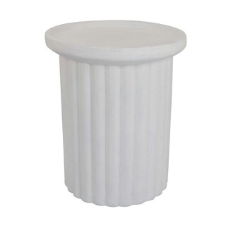 Foto 1 | Foto 1 | Soporte Para Plantas Benjara Accent Resina Blanca 53 Cm Superficie Redonda - Venta Internacional.