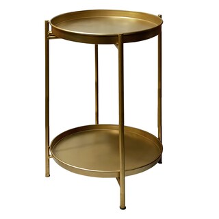 Foto 1 | Foto 1 | Mesa Tup The Urban Port De 51 Cm De Altura Redonda Color Dorado Mate - Venta Internacional.