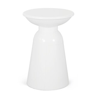 Foto 1 | Foto 1 | Mesa Benzara Suma 38 Cm Redonda Para Exteriores Hierro Blanco - Venta Internacional.