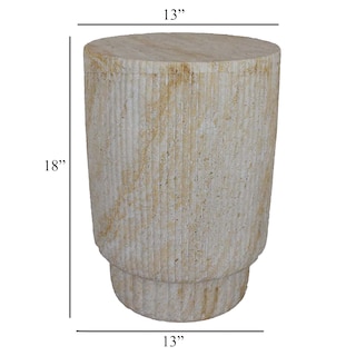Foto 5 | Foto 5 | Soporte Para Plantas Archi De Mesa Benzara 46 Cm Resina Blanca Jaspeada - Venta Internacional.