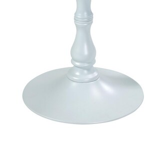 Foto 4 | Foto 4 | Mesa Auxiliar Benzara Wowi De 23 Pulgadas Con Base De Acero Blanco - Venta Internacional.