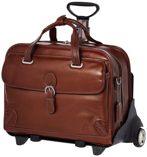 Foto 1 | Foto 1 | Maletín Suitcase Siamod Vernazza De Piel De Napa Con Ruedas De 15 Pulgadas - Venta Internacional.