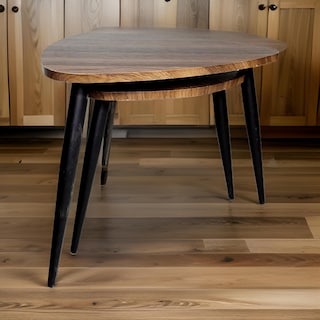 Foto 6 | Foto 6 | Mesa Benzara Clovia  Juego De 2 Unidades Triangulares De Madera Y Metal - Venta Internacional.
