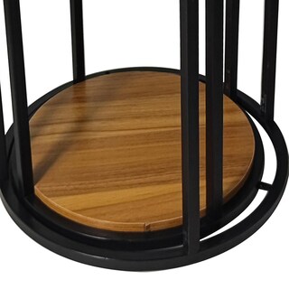 Foto 5 | Foto 5 | Mable Benzara Molly Nesting Set 2 Con Tapa Redonda De Madera Y Estructura Metálica - Venta Internacional.