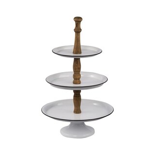 Foto 1 | Foto 1 | Bandeja De Servir Benzara Mlyn De 3 Niveles Con Base Redonda De Metal 61 Cm - Venta Internacional.