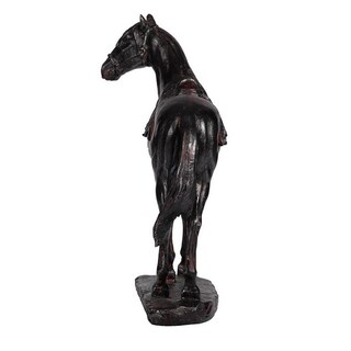 Foto 4 | Foto 4 | Figura De Caballo Benzara Don  25 Cm  Hecha A Mano  Marrón Y Negro - Venta Internacional.