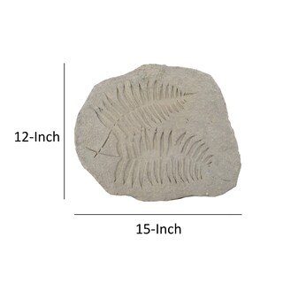Foto 6 | Foto 6 | Piedra Decorativa Fósil De Hormigón Benzara 38 X 30 X 4 Cm Gris - Venta Internacional.