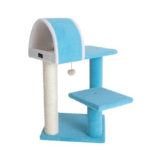 Foto 1 | Foto 1 | Árbol Para Gatos Armarkat B2903 74 Cm De Altura Azul Con Túnel - Venta Internacional.