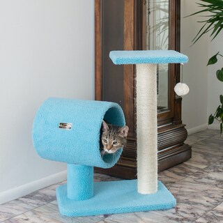 Foto 6 | Foto 6 | Árbol Para Gatos Armarkat B2501 63 Cm De Altura Azul Cielo Con Túnel - Venta Internacional.