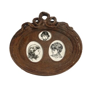 Foto 4 | Foto 4 | Marco De Fotos Benzara Ceramic Rustic Set De 2 Color Marrón 39 X 35 Cm - Venta Internacional.
