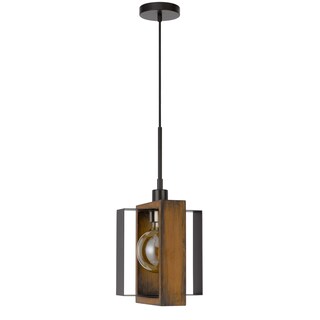 Foto 1 | Foto 1 | Lámpara Colgante Benzara Gen De 9 Pulgadas Con Bombilla De Metal Negro - Venta Internacional.