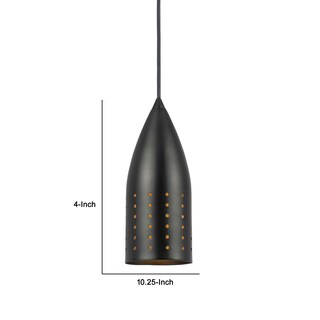 Foto 5 | Foto 5 | Lámpara Colgante Benzara Bm295968 Con Pantalla Metálica Redonda De 10 Cm - Venta Internacional.