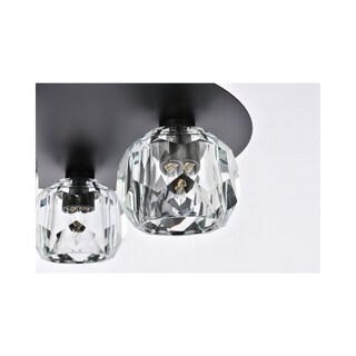 Foto 5 | Foto 5 | Lámpara De Techo Elegant Lighting Graham 3 Light Black - Venta Internacional.