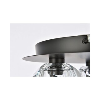 Foto 6 | Foto 6 | Lámpara De Techo Elegant Lighting Graham 3 Light Black - Venta Internacional.