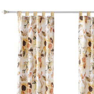 Foto 3 | Foto 3 | Cortinas Benzara Kelsa Juego De 2 Girasoles Con Volantes Color Dorado - Venta Internacional.