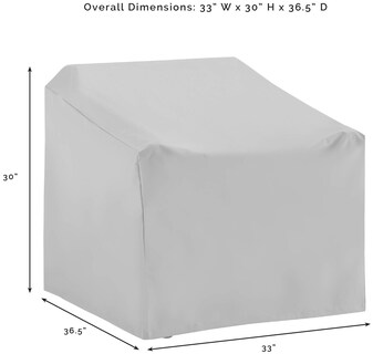 Foto 4 | Foto 4 | Juego De Sillas Grises Furniture Cover Crosley Impermeable De 2 Piezas - Venta Internacional.