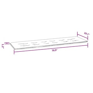 Foto 5 | Foto 5 | Cojín De Exterior Benzara Claire Oxford Gris 180x50x3 Cm - Venta Internacional.