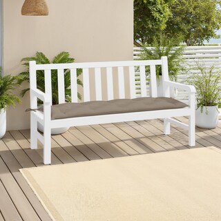 Foto 6 | Foto 6 | Cojín De Banco Exterior Benzara Claire Taupe Oxford 150 Cm - Venta Internacional.