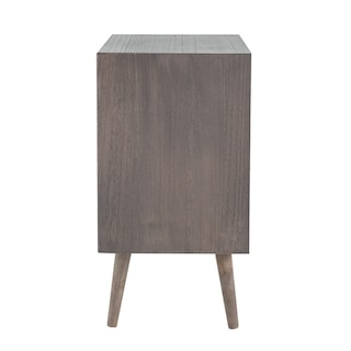 Foto 3 | Foto 3 | Cómoda Benzara Cae 71 Cm  3 Cajones  Madera De Pino Y Ratán  Color Gris - Venta Internacional.