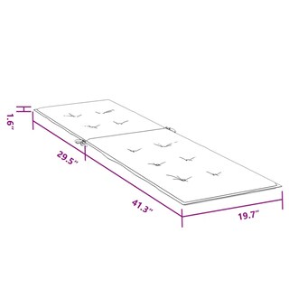 Foto 5 | Foto 5 | Silla De Salón Benzara Con Cojín Para Exteriores  180 X 50 X 4 Cm  Color Gris - Venta Internacional.