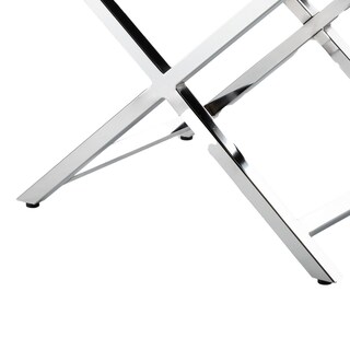 Foto 4 | Foto 4 | Taburete Accent Benzara Myra De 21 Pulgadas De Piel Sintética Color Negro Cromado - Venta Internacional.