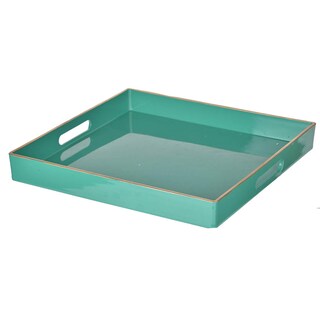 Foto 1 | Foto 1 | Bandeja Benzara Bm145601 Mimosa Green De Plástico 33 X 33 X 4 Cm - Venta Internacional.