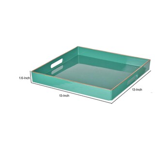 Foto 5 | Foto 5 | Bandeja Benzara Bm145601 Mimosa Green De Plástico 33 X 33 X 4 Cm - Venta Internacional.