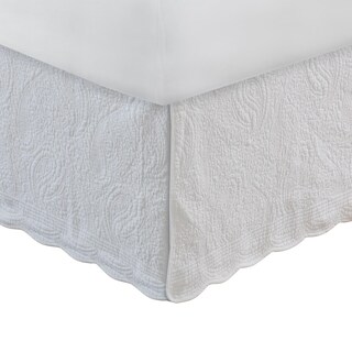 Foto 1 | Foto 1 | Faldón De Cama Benzara Bm307086 Doble 46 Cm Acolchado Color Marfil - Venta Internacional.