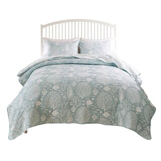 Foto 1 | Foto 1 | Juego De Ropa De Cama Benzara Amy 3 Piezas Colcha Cal King Seafoam - Venta Internacional.