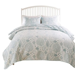 Foto 2 | Foto 2 | Juego De Ropa De Cama Benzara Amy 3 Piezas Colcha Cal King Seafoam - Venta Internacional.