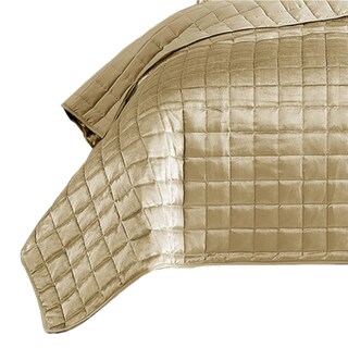 Foto 3 | Foto 3 | Juego De Colcha Benzara Talla Queen Cosidas En Oro Cuadradas - Venta Internacional.