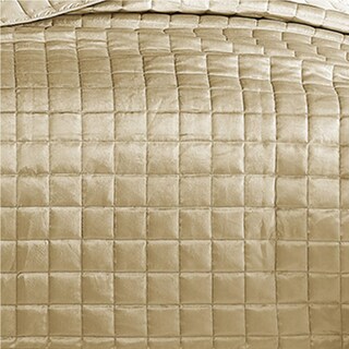 Foto 4 | Foto 4 | Juego De Colcha Benzara Talla Queen Cosidas En Oro Cuadradas - Venta Internacional.