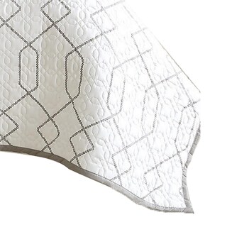 Foto 5 | Foto 5 | Juego De Colchas Benzara Bm304759 Reversible Geométricas Gemelas 2 Piezas - Venta Internacional.