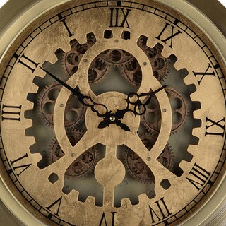 Foto 4 | Foto 4 | Reloj De Pared Benzara Reny 46 Cm Con Diseño De Engranaje Redondo Romano - Venta Internacional.