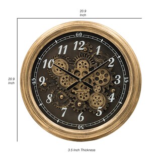 Foto 5 | Foto 5 | Reloj De Pared Benzara De 53 Cm Con Diseño De Engranaje Redondo Hierro - Venta Internacional.