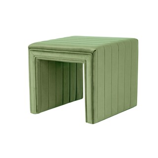 Foto 4 | Foto 4 | Taburete Benzara Ada Green Velvet 48cm - Venta Internacional.