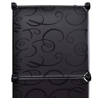 Foto 4 | Foto 4 | Armario Modular Benzara Con 8 Compartimentos Blanco Y Negro 150 Cm - Venta Internacional.