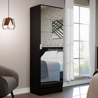 Foto 1 | Foto 1 | Zapatera Madesa Isis 1 Puerta Con Espejo Color Negro 09