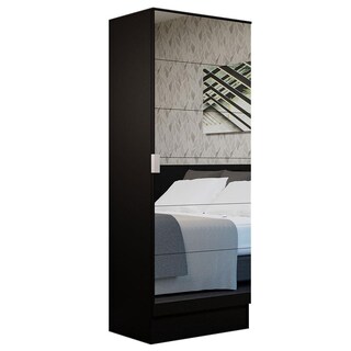 Foto 2 | Foto 2 | Zapatera Madesa Isis 1 Puerta Con Espejo Color Negro 09