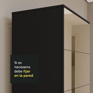 Foto 7 | Foto 7 | Zapatera Madesa Isis 1 Puerta Con Espejo Color Negro 11