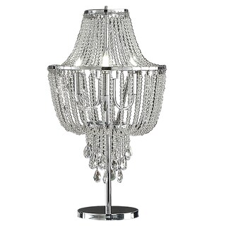 Foto 1 | Foto 1 | Lámpara Benzara Bm308932 27'' Crystal Metal Chrome - Venta Internacional.