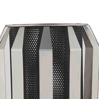 Foto 3 | Foto 3 | Lámpara Benzara Bm309041 - Pantalla Metálica (33 Cm) Color Negro Y Gris - Venta Internacional.
