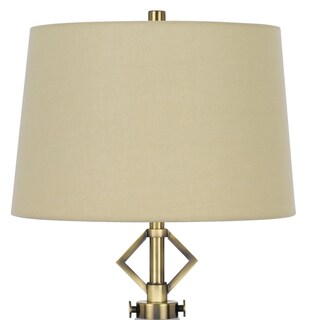 Foto 3 | Foto 3 | Lámpara De Mesa Benzara Rizo Cristal Esmerilado Pantalla Beige 81 Cm - Venta Internacional.